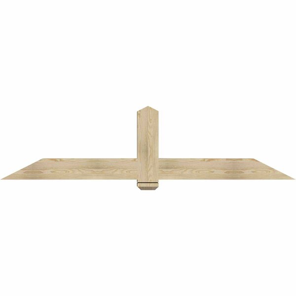 Ekena Millwork Eugene Rough Sawn Timber Gable Bracket, Douglas Fir, 84"W x 21"H x 6"D x 6"F, 6/12 Pitch GBW084X21X0606EUG00RDF - main